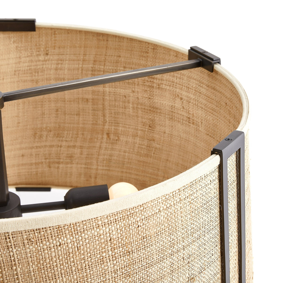 Finvereris Grasscloth Chandelier-Moonnatur