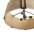 Finvereris Grasscloth Chandelier-Moonnatur