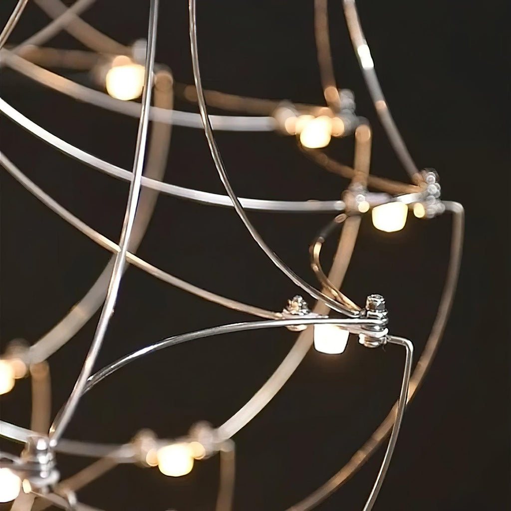 Adairenna Stainless Steel Chandelier-Moonnatur