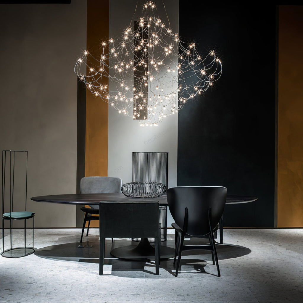 Adairenna Stainless Steel Chandelier-Moonnatur