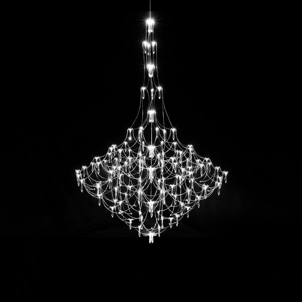 Adairenna Stainless Steel Chandelier-Moonnatur
