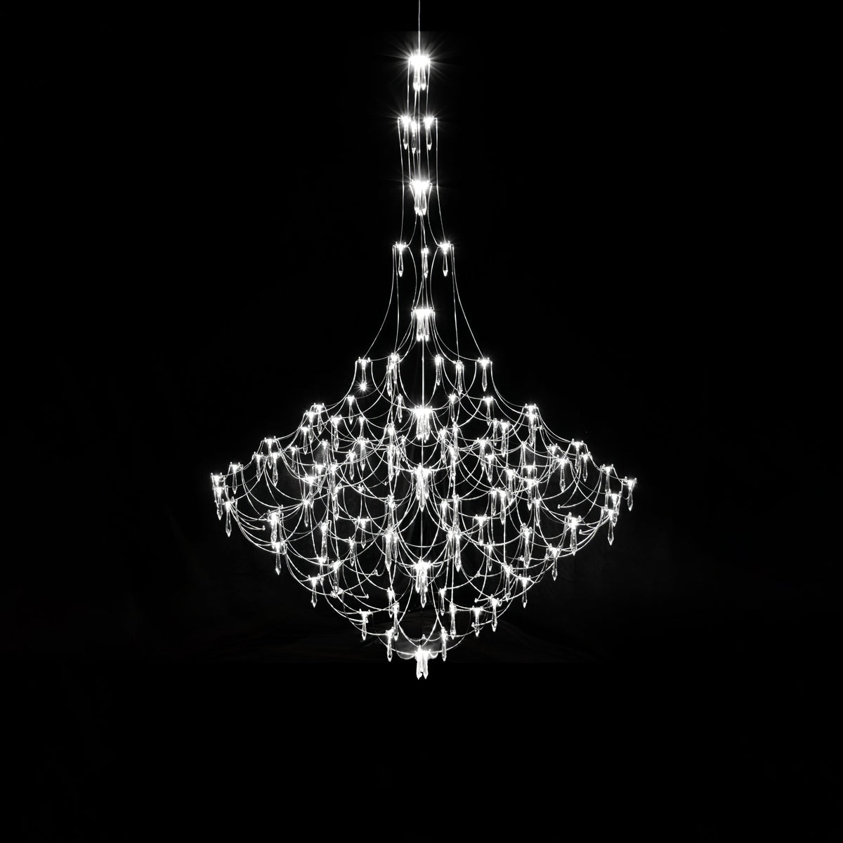 Adairenna Stainless Steel Chandelier-Moonnatur
