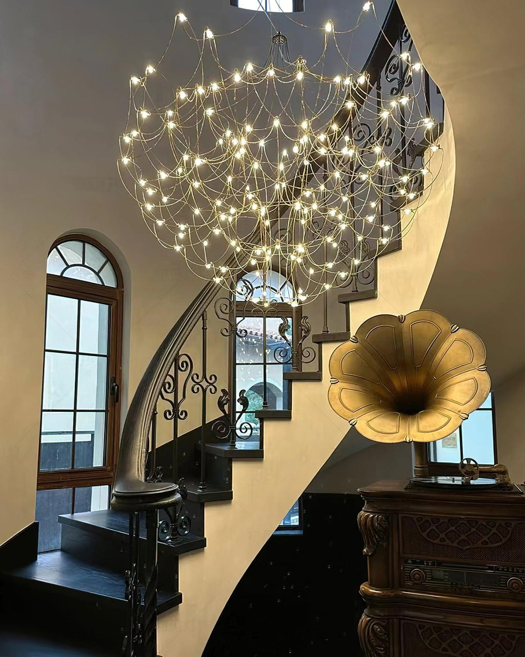 Adairenna Stainless Steel Chandelier-Moonnatur