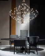Adairenna Stainless Steel Chandelier-Moonnatur
