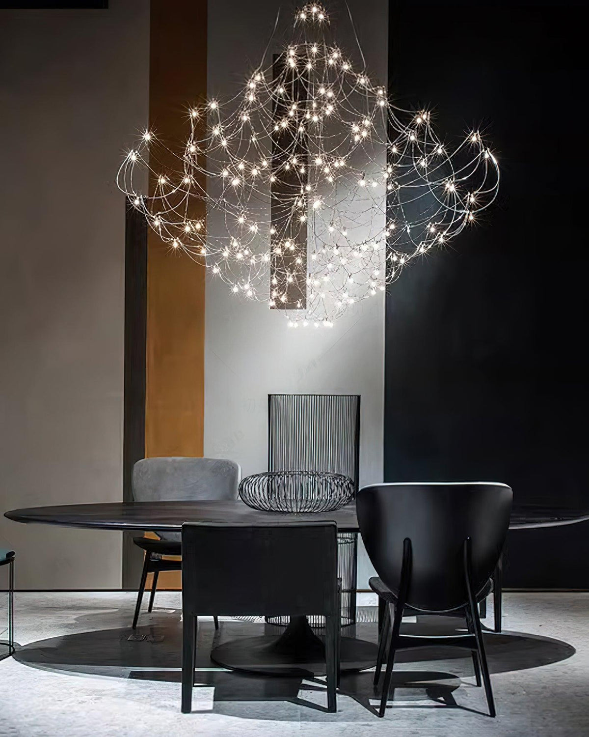 Adairenna Stainless Steel Chandelier-Moonnatur
