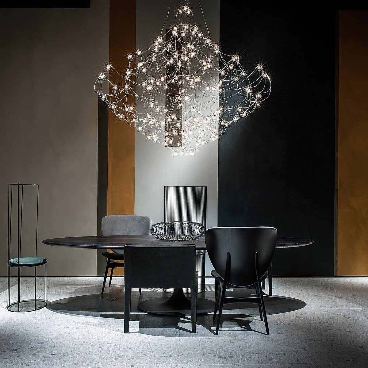 Adairenna Stainless Steel Chandelier-Moonnatur