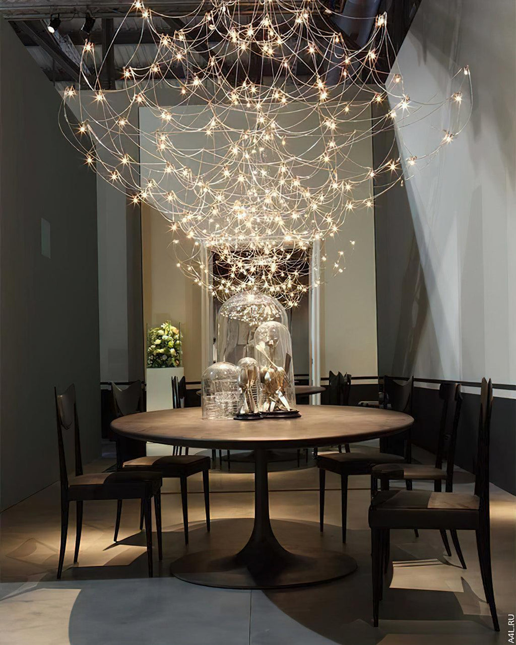 Adairenna Stainless Steel Chandelier-Moonnatur