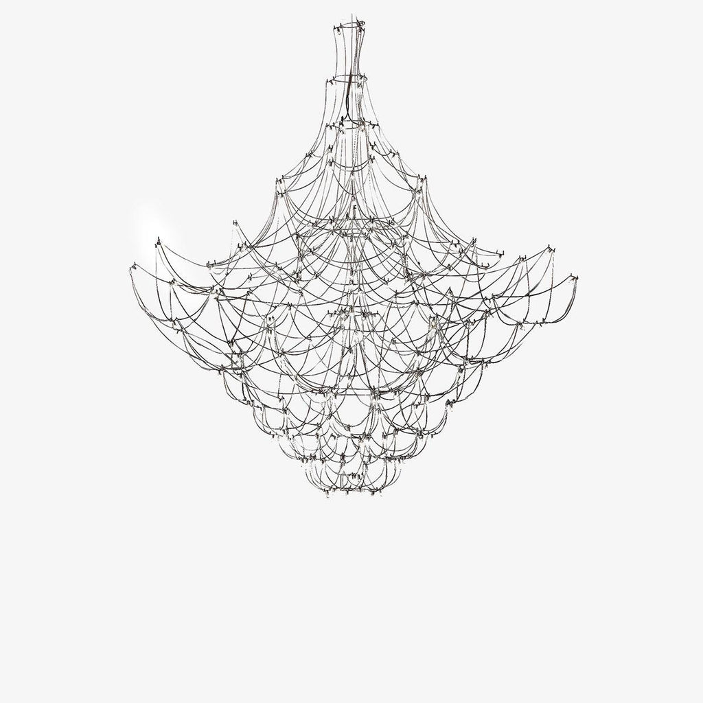 Adairenna Stainless Steel Chandelier-Moonnatur