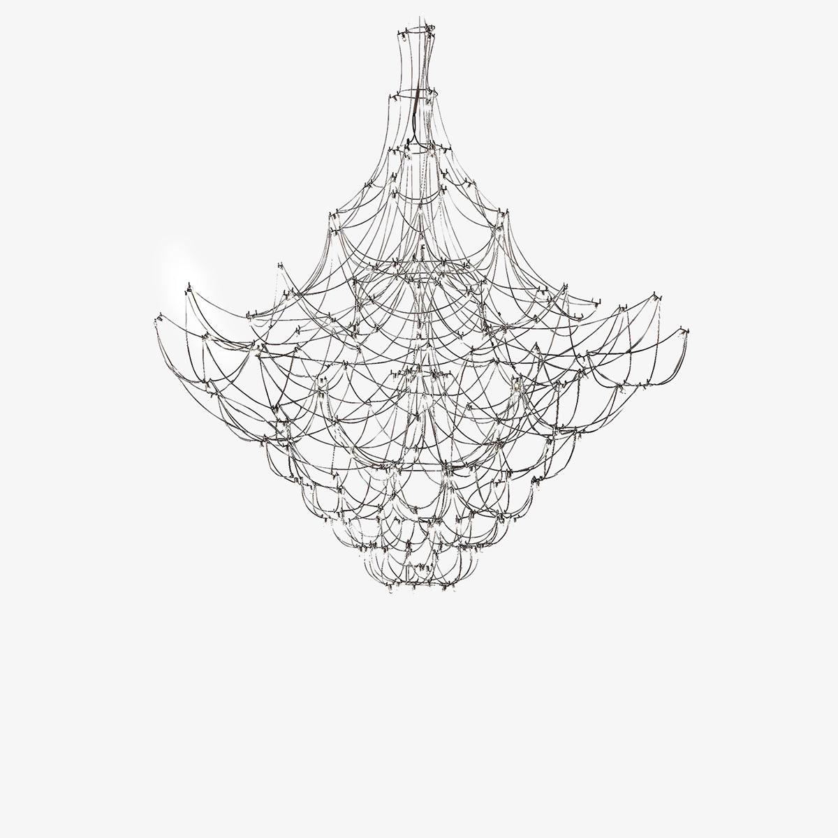 Adairenna Stainless Steel Chandelier-Moonnatur