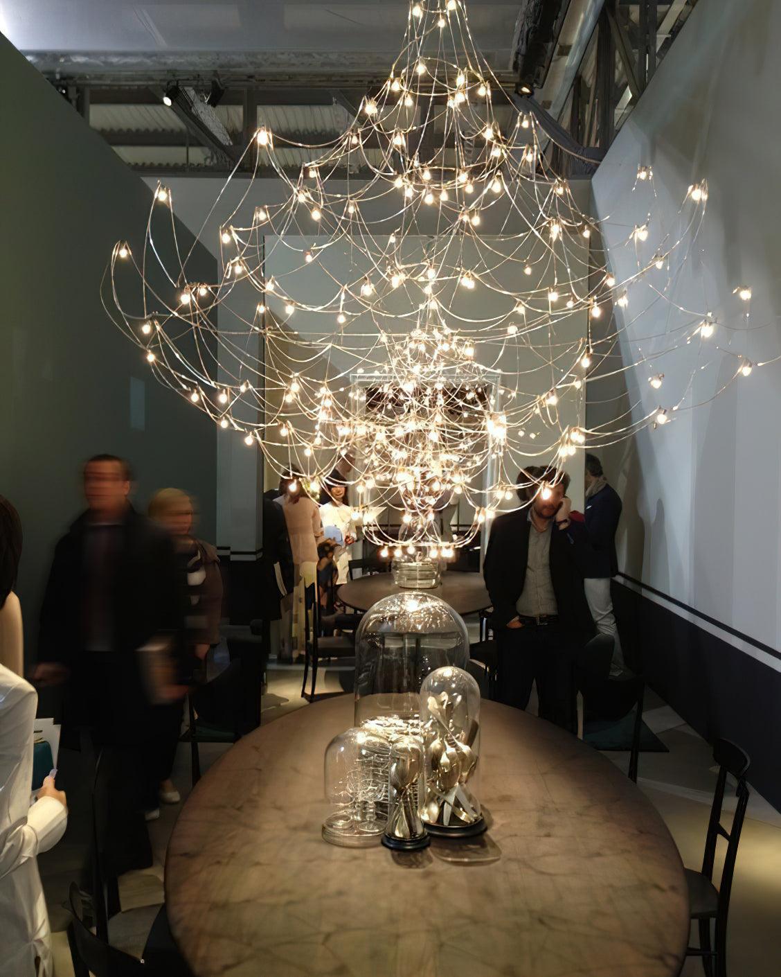 Adairenna Stainless Steel Chandelier-Moonnatur