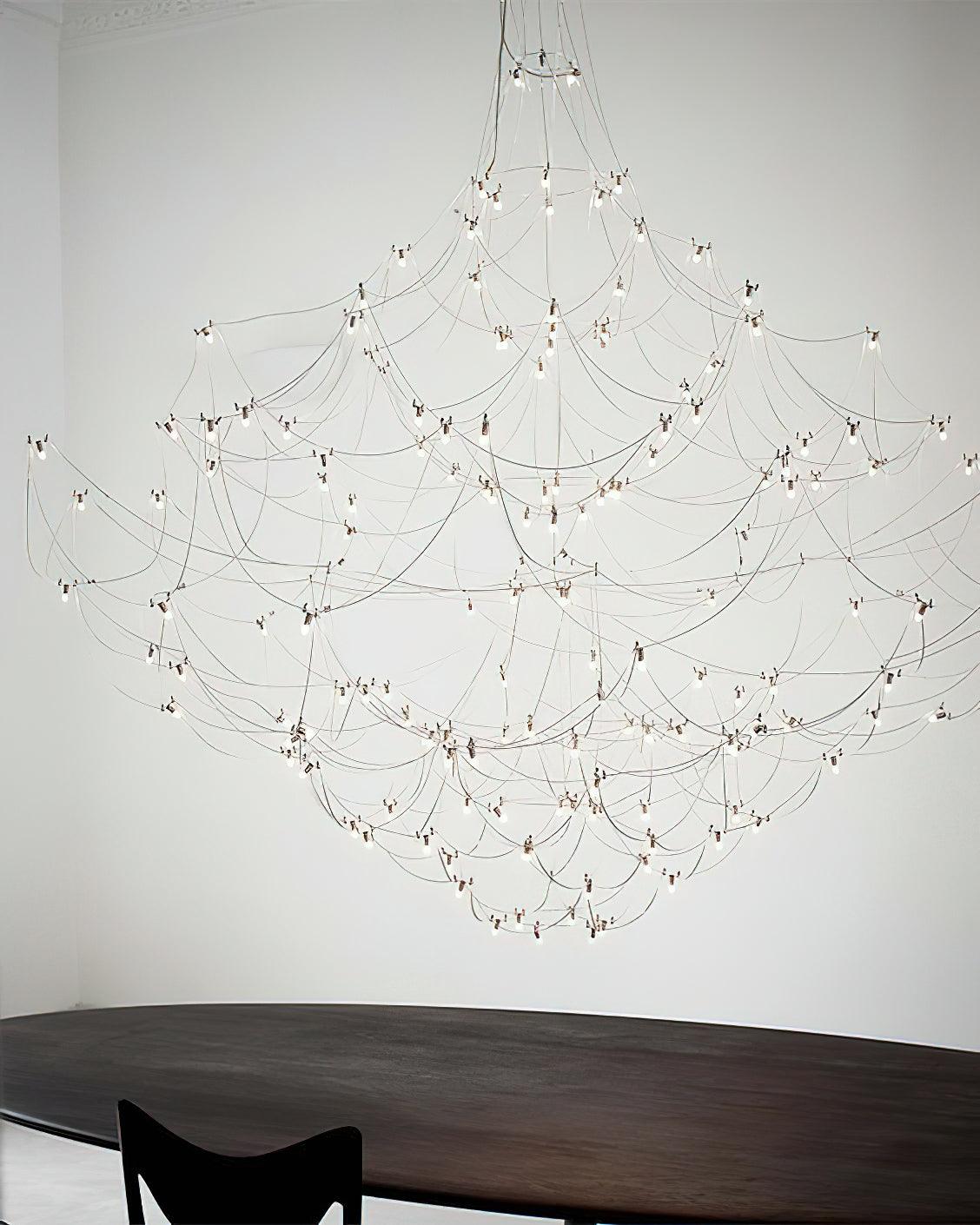 Adairenna Stainless Steel Chandelier-Moonnatur