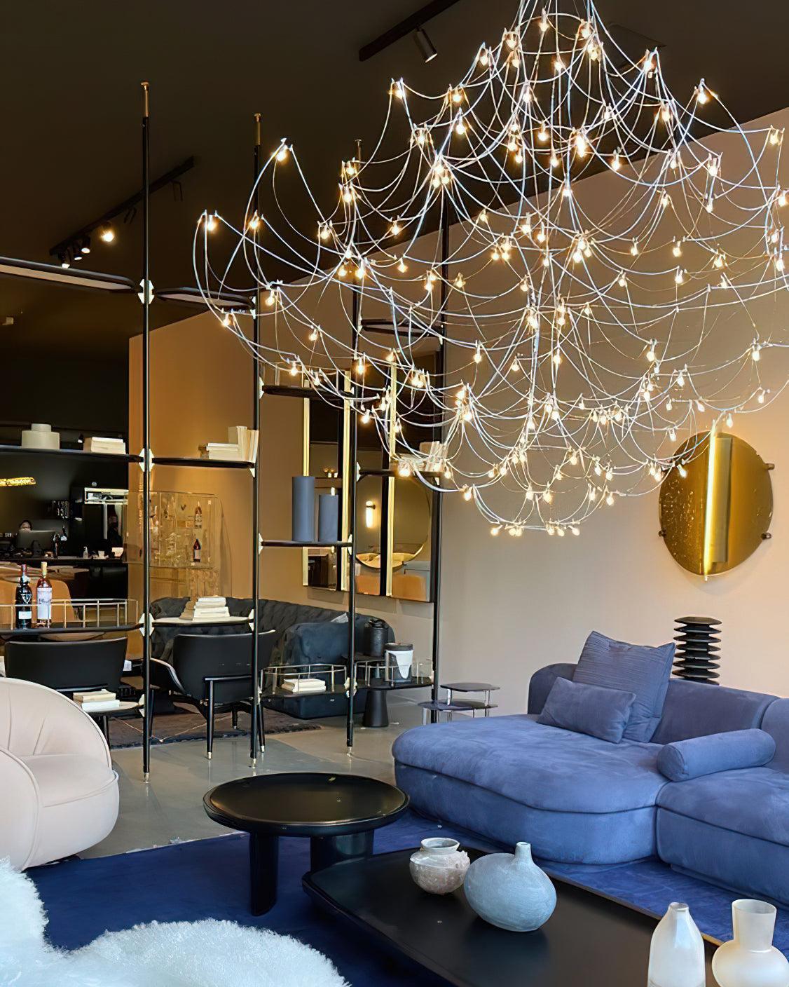 Adairenna Stainless Steel Chandelier-Moonnatur