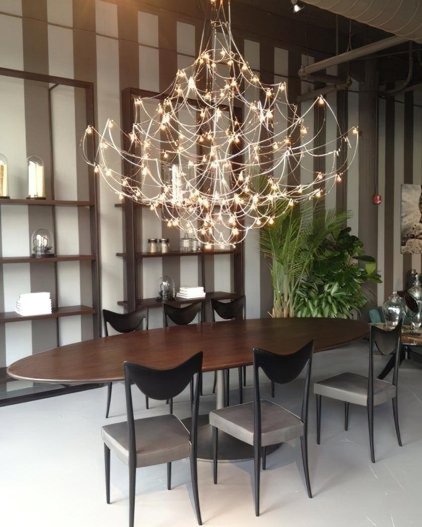 Adairenna Stainless Steel Chandelier-Moonnatur