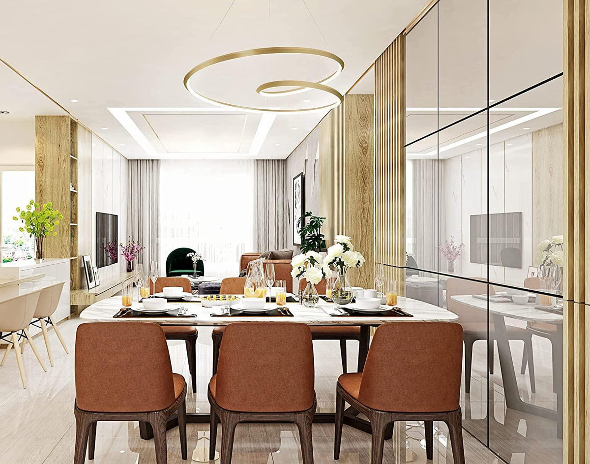 Hadrenenna Aluminium Chandelier-Moonnatur