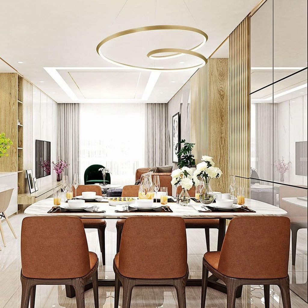 Hadrenenna Aluminium Chandelier-Moonnatur