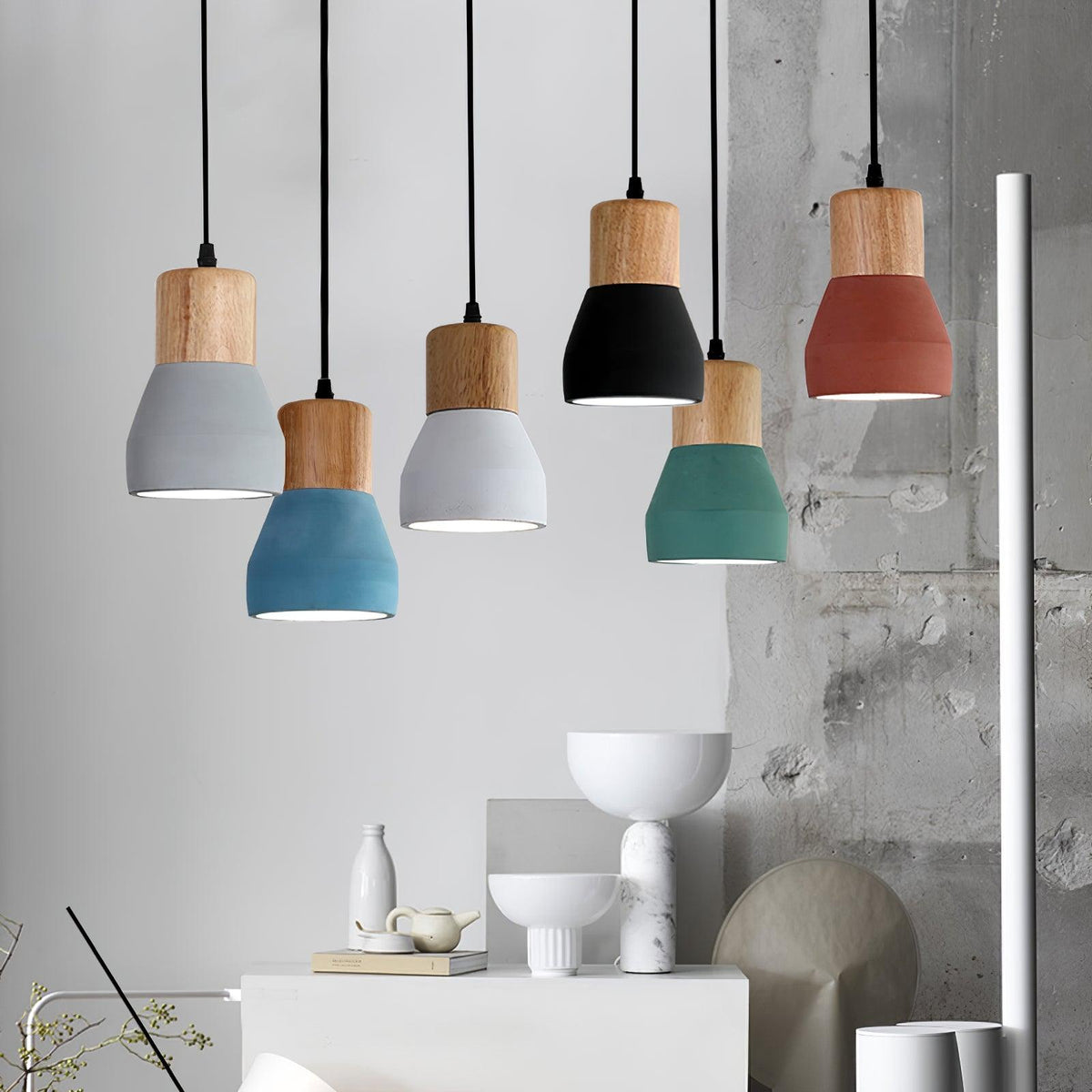 Sylvenis Cement Pendant Light-Moonnatur