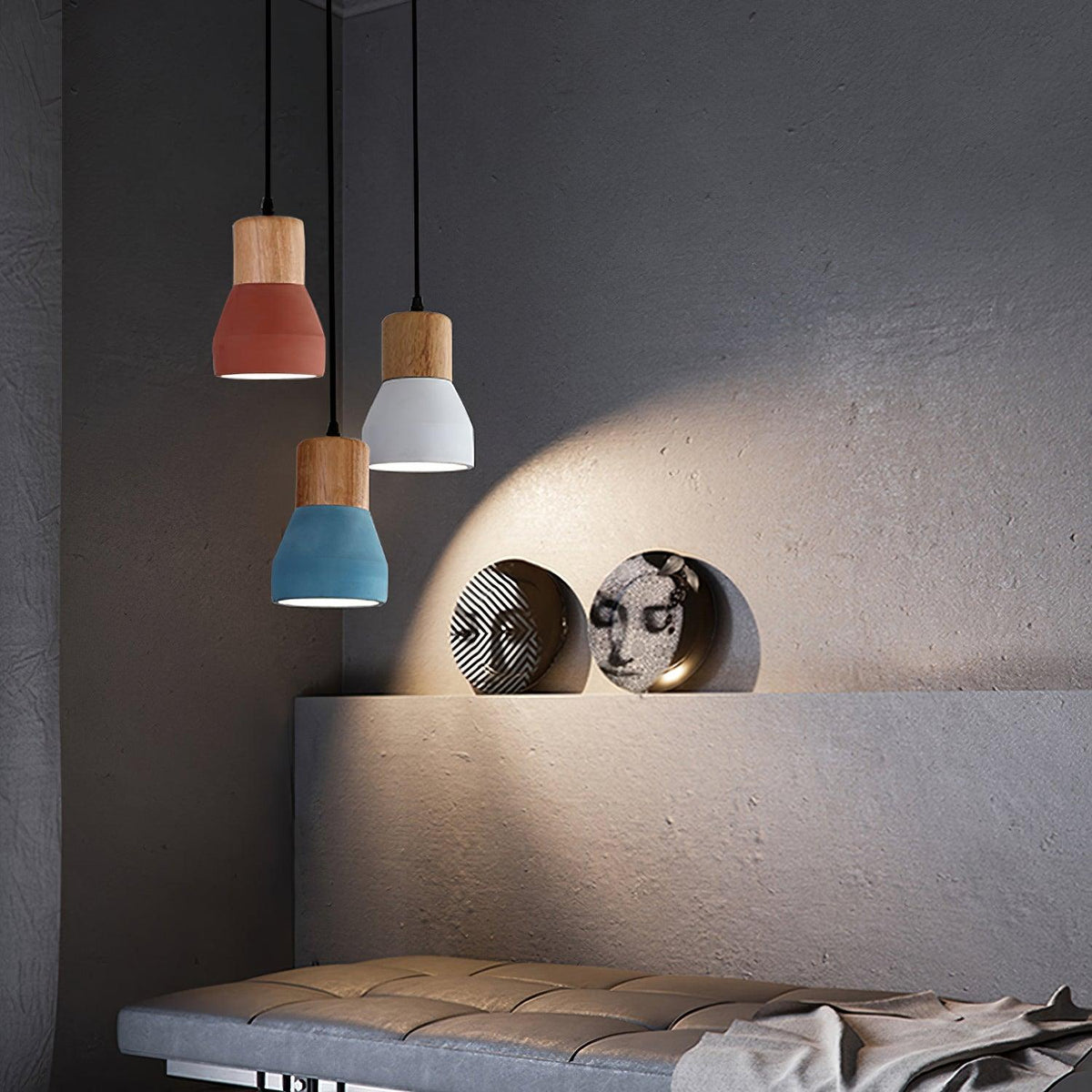 Sylvenis Cement Pendant Light-Moonnatur