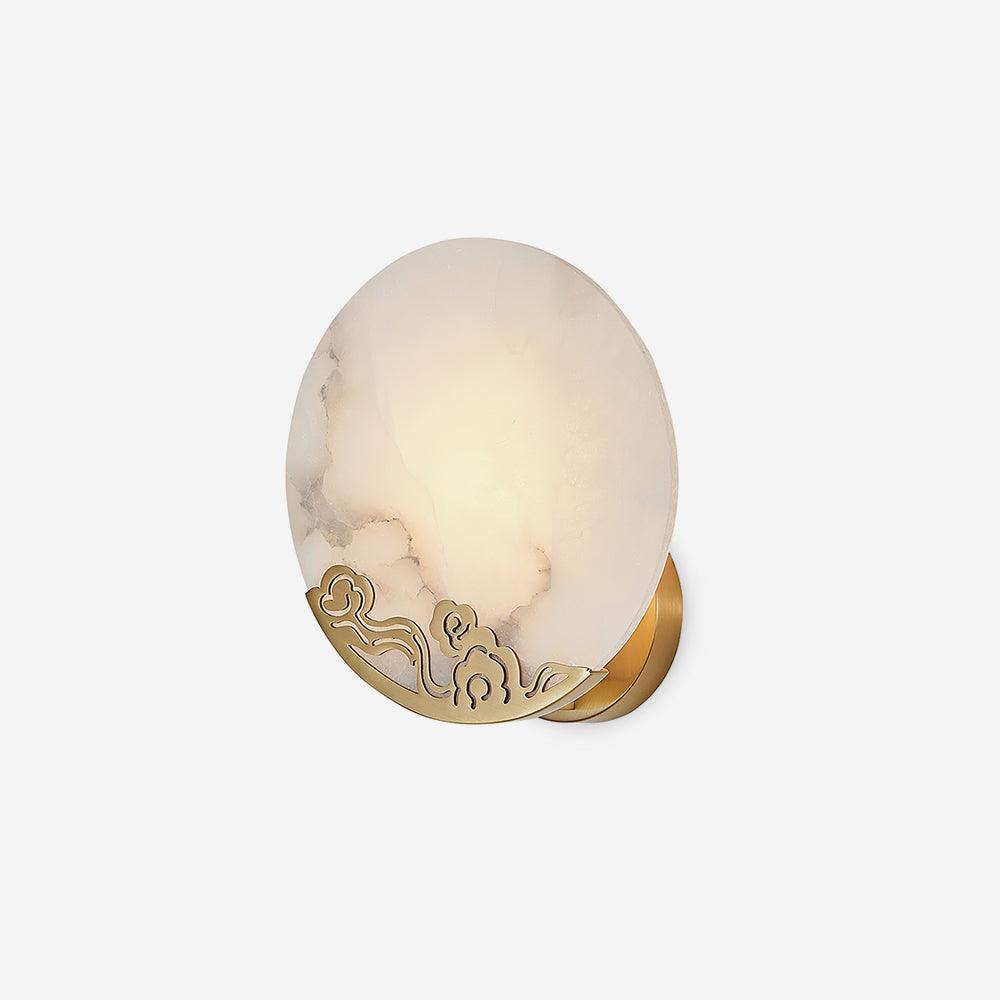 Tarnelenora Alabaster Wall Light-Moonnatur