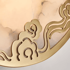 Tarnelenora Alabaster Wall Light-Moonnatur