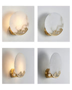 Tarnelenora Alabaster Wall Light-Moonnatur