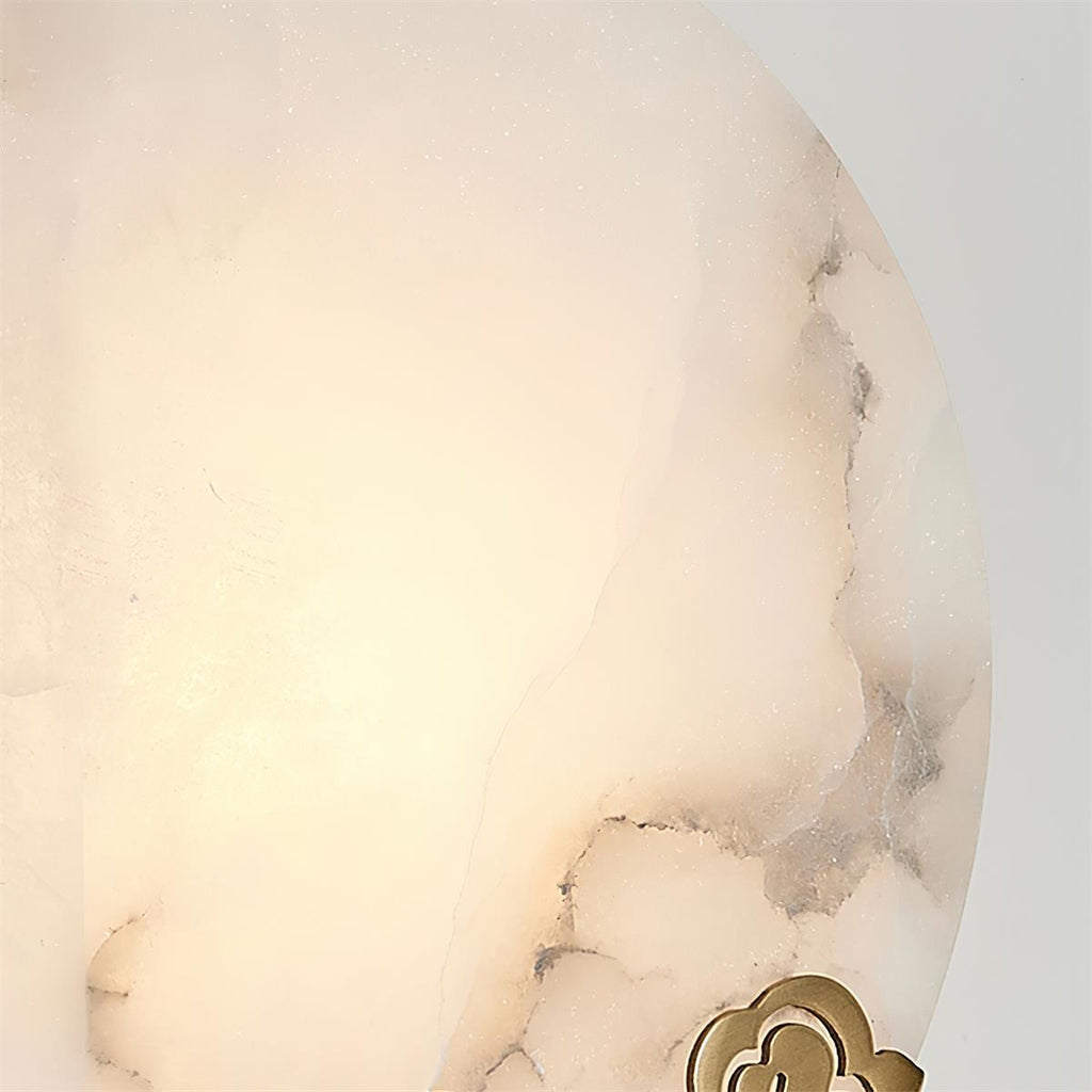 Tarnelenora Alabaster Wall Light-Moonnatur