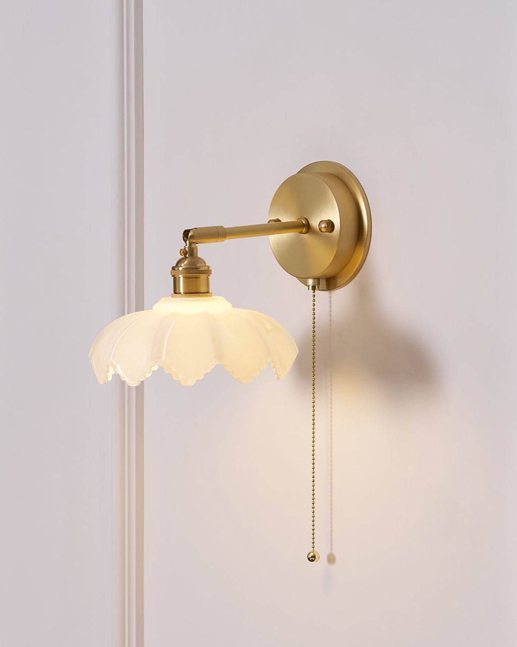 Larkaria Glass Wall Light-Moonnatur