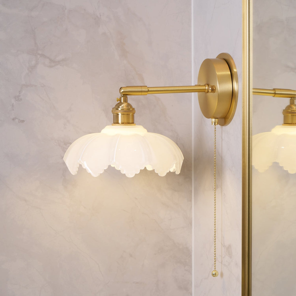 Larkaria Glass Wall Light-Moonnatur