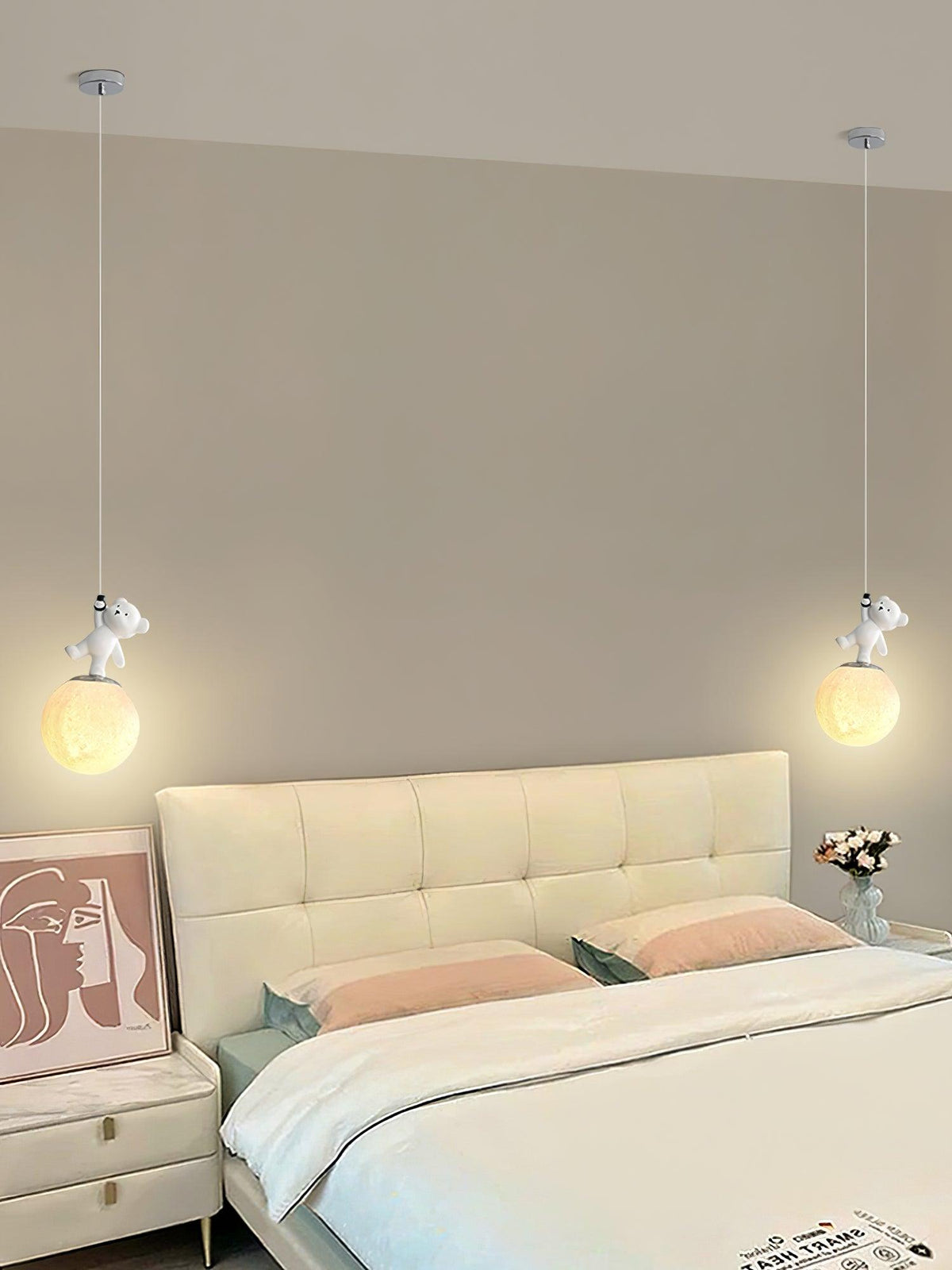 Qirena Resin Pendant Light-Moonnatur