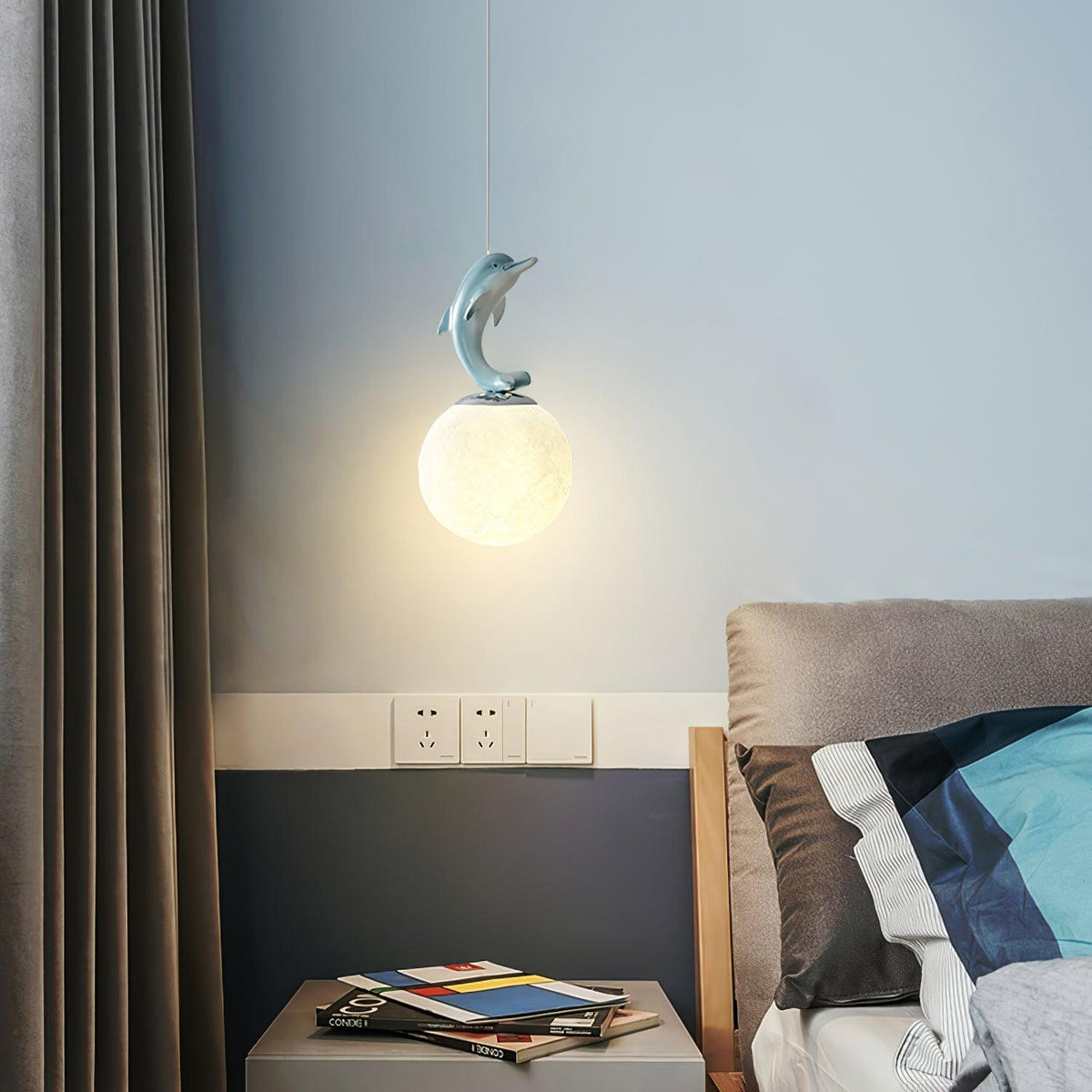 Qirena Resin Pendant Light-Moonnatur