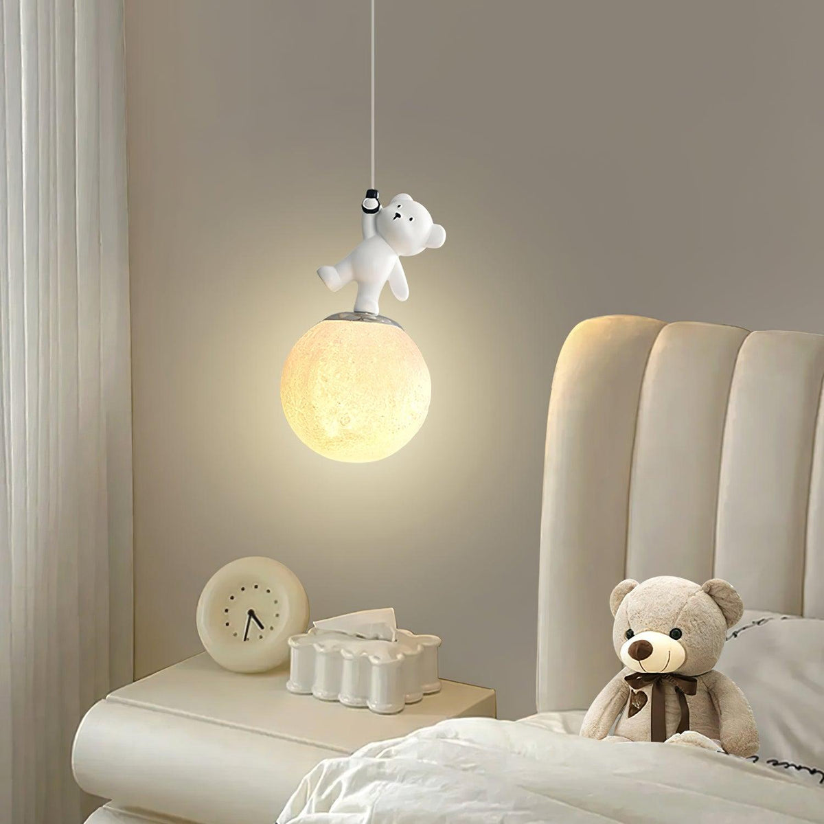 Qirena Resin Pendant Light-Moonnatur