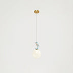 Qirena Resin Pendant Light-Moonnatur