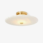 Erlenora Alabaster Ceiling Light-Moonnatur