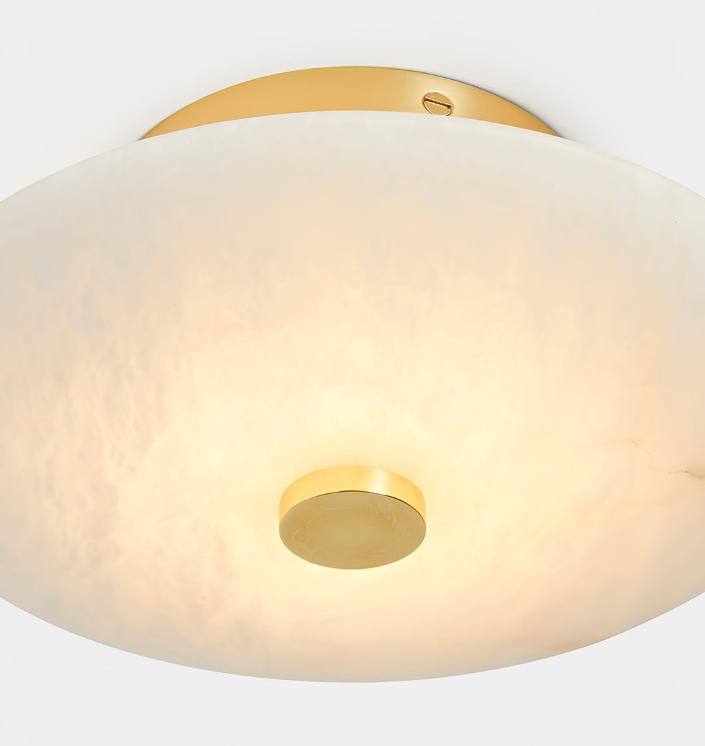 Erlenora Alabaster Ceiling Light-Moonnatur