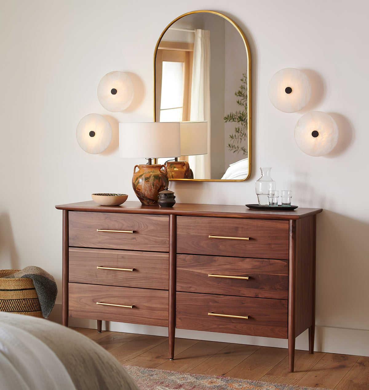 Erlenora Alabaster Ceiling Light-Moonnatur