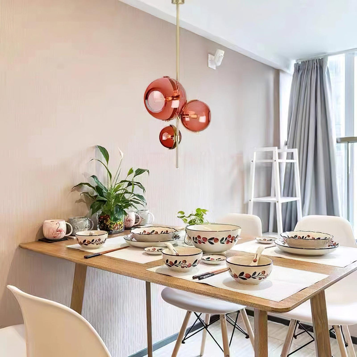 Korreth Glass Chandelier-Moonnatur