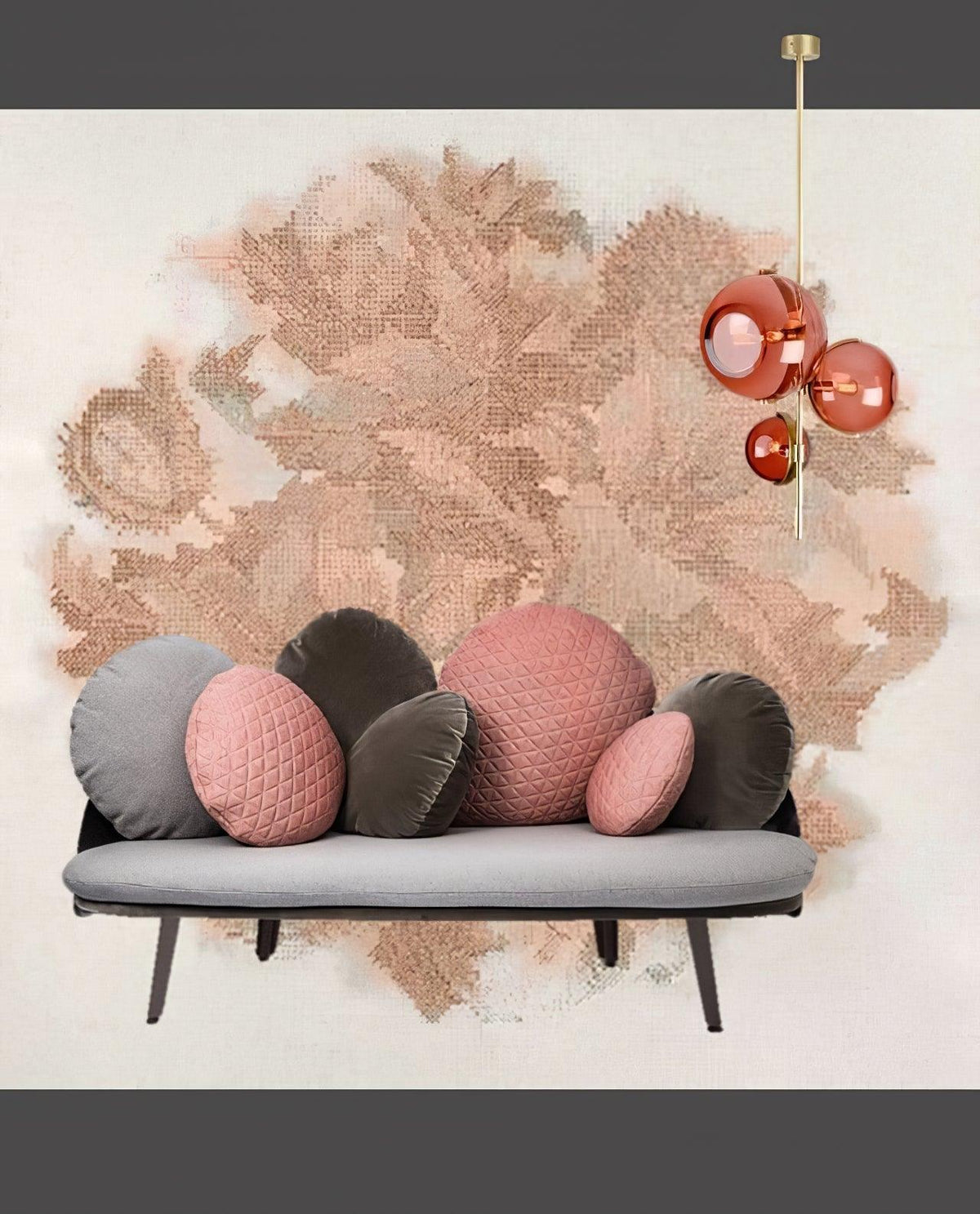 Korreth Glass Chandelier-Moonnatur