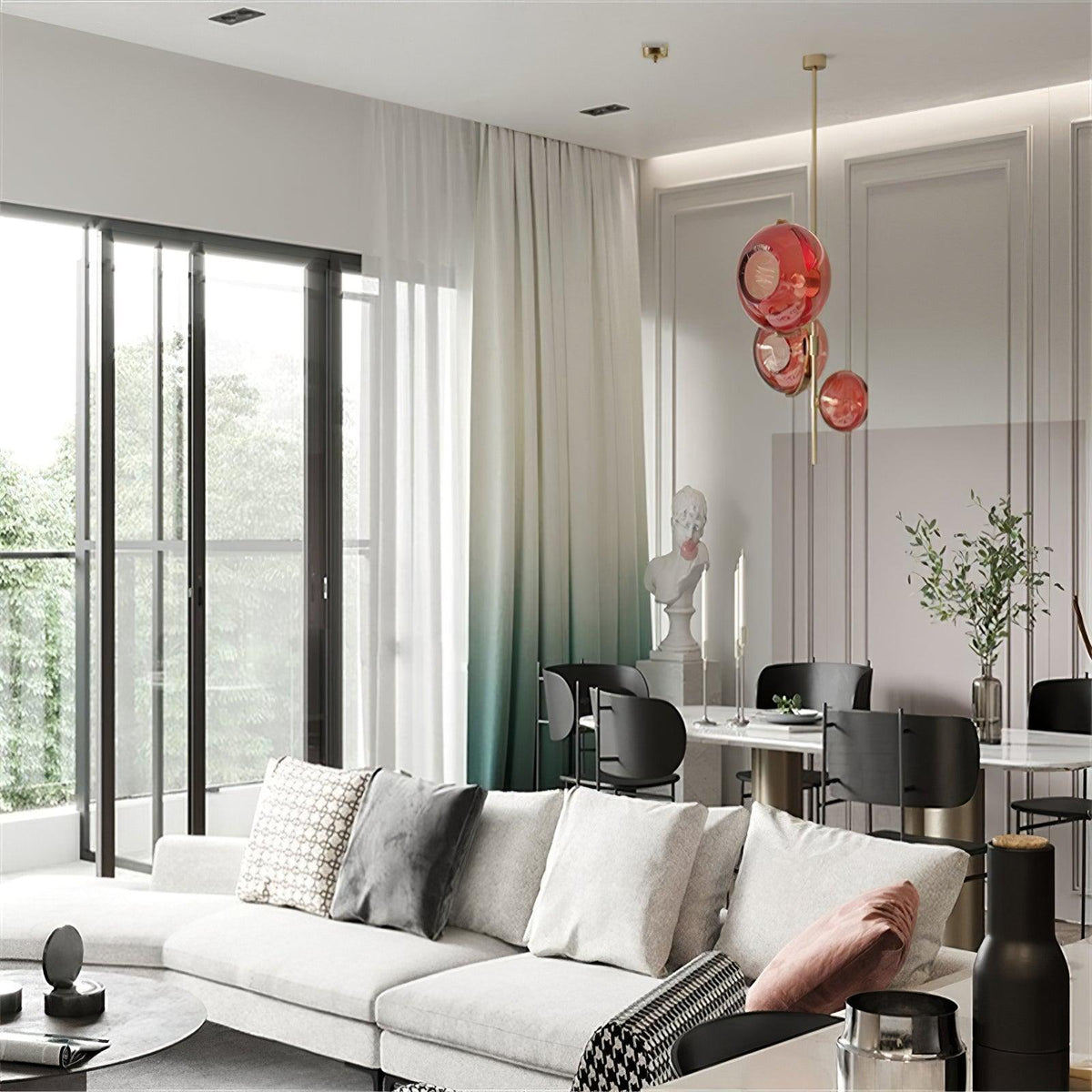 Korreth Glass Chandelier-Moonnatur
