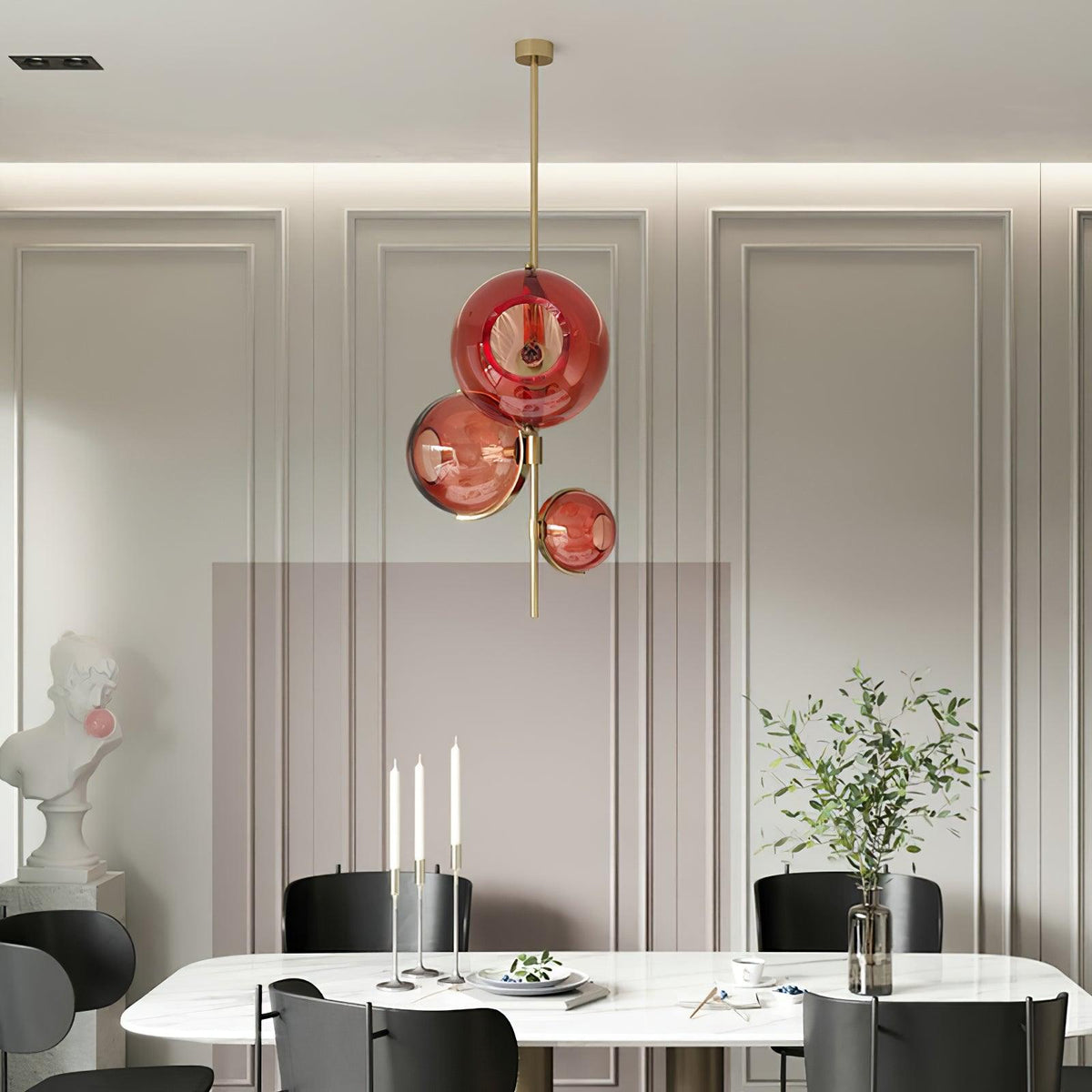 Korreth Glass Chandelier-Moonnatur