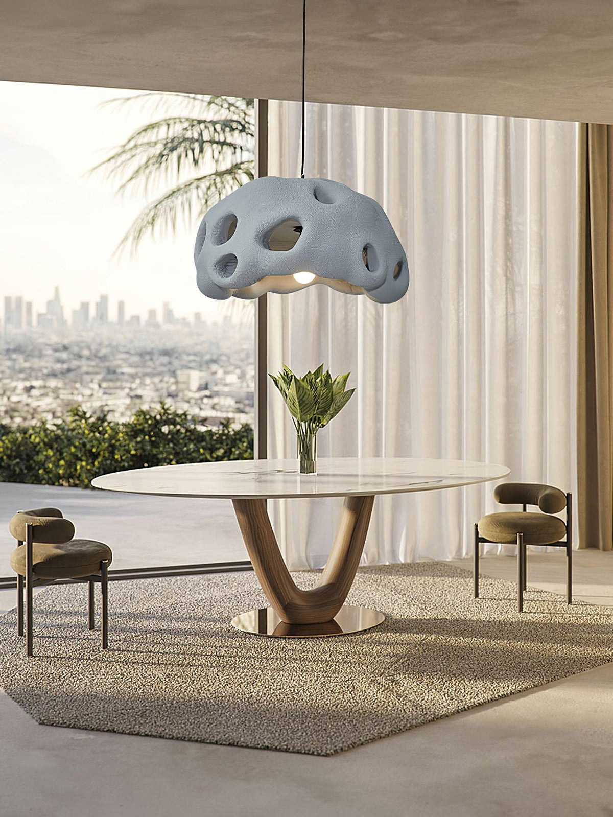 Dunselena Resin Pendant Light-Moonnatur