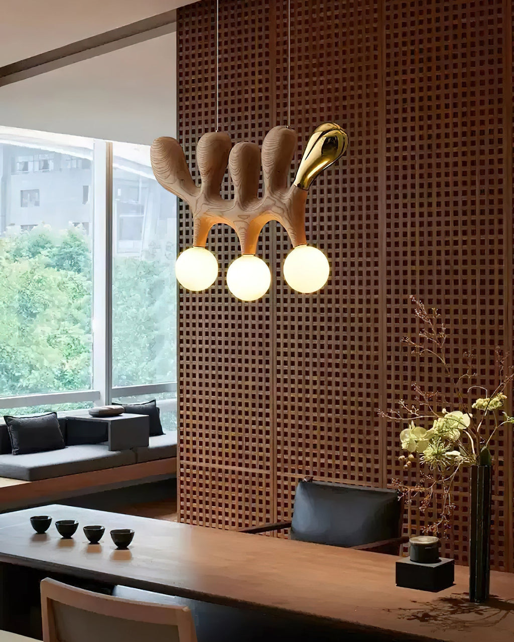Elreneth Wood Pendant Light-Moonnatur