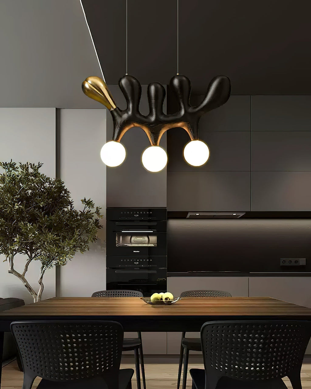 Elreneth Wood Pendant Light-Moonnatur