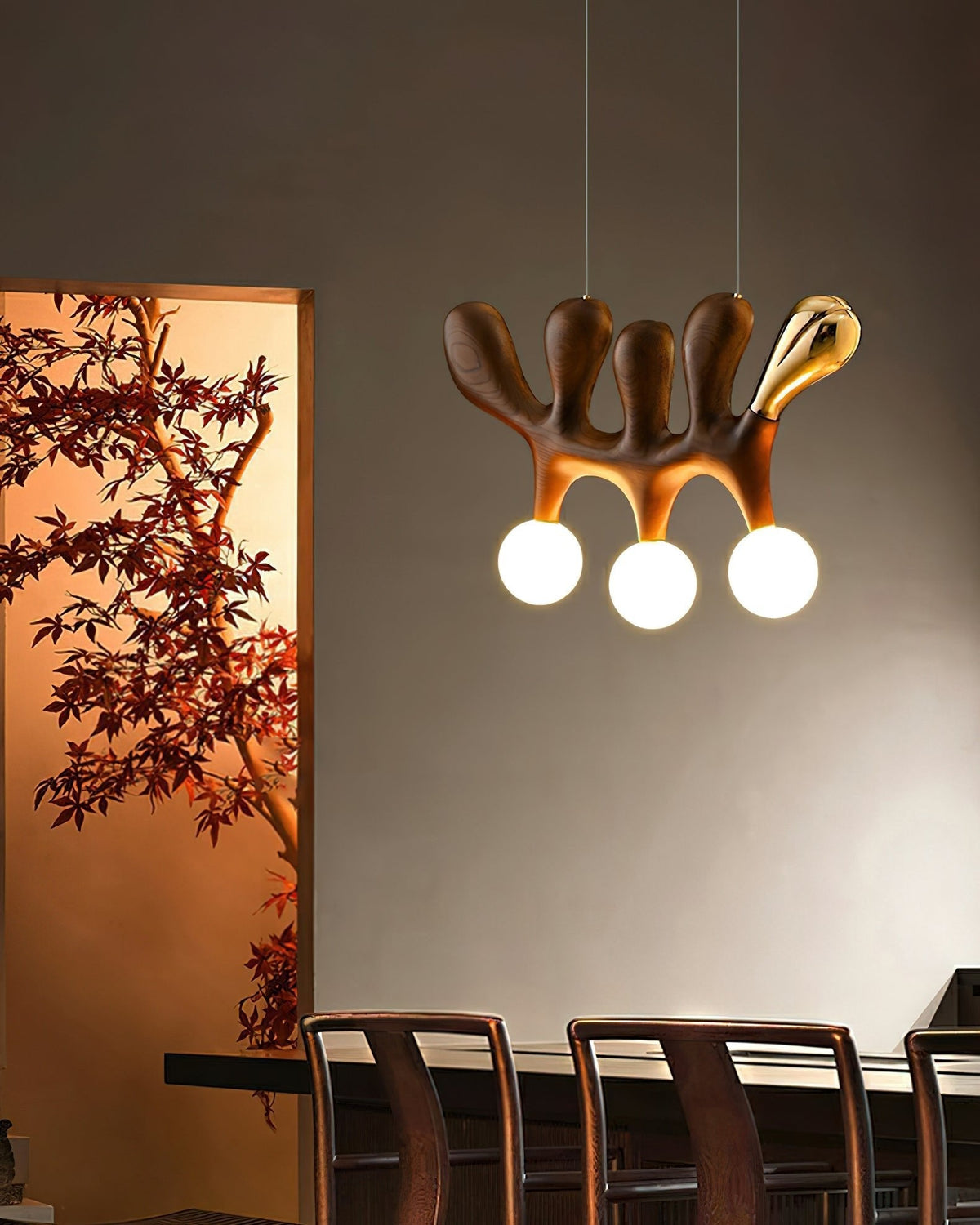 Elreneth Wood Pendant Light-Moonnatur