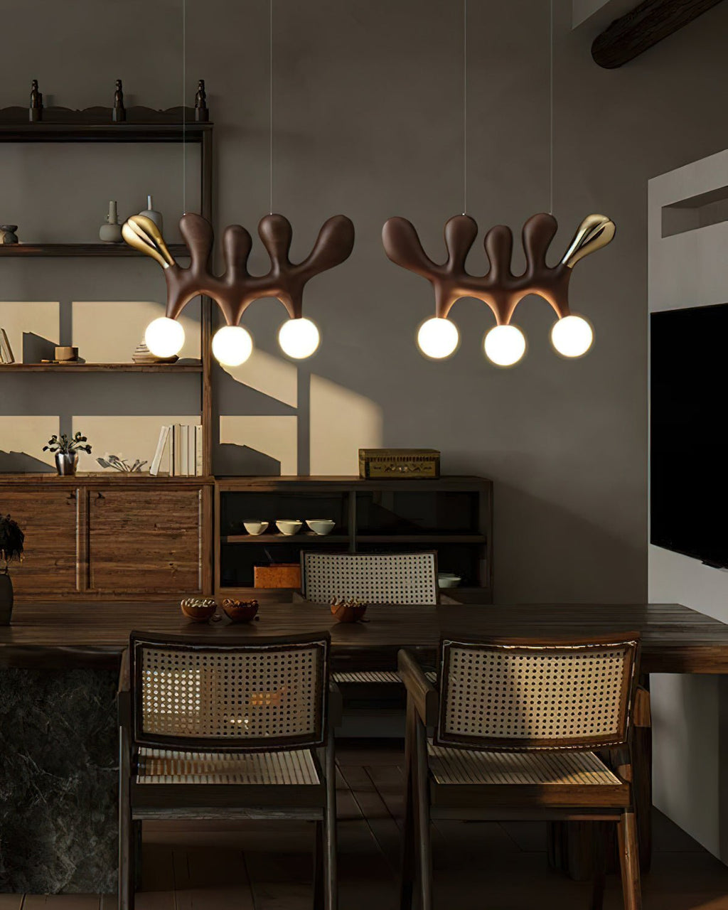 Elreneth Wood Pendant Light-Moonnatur