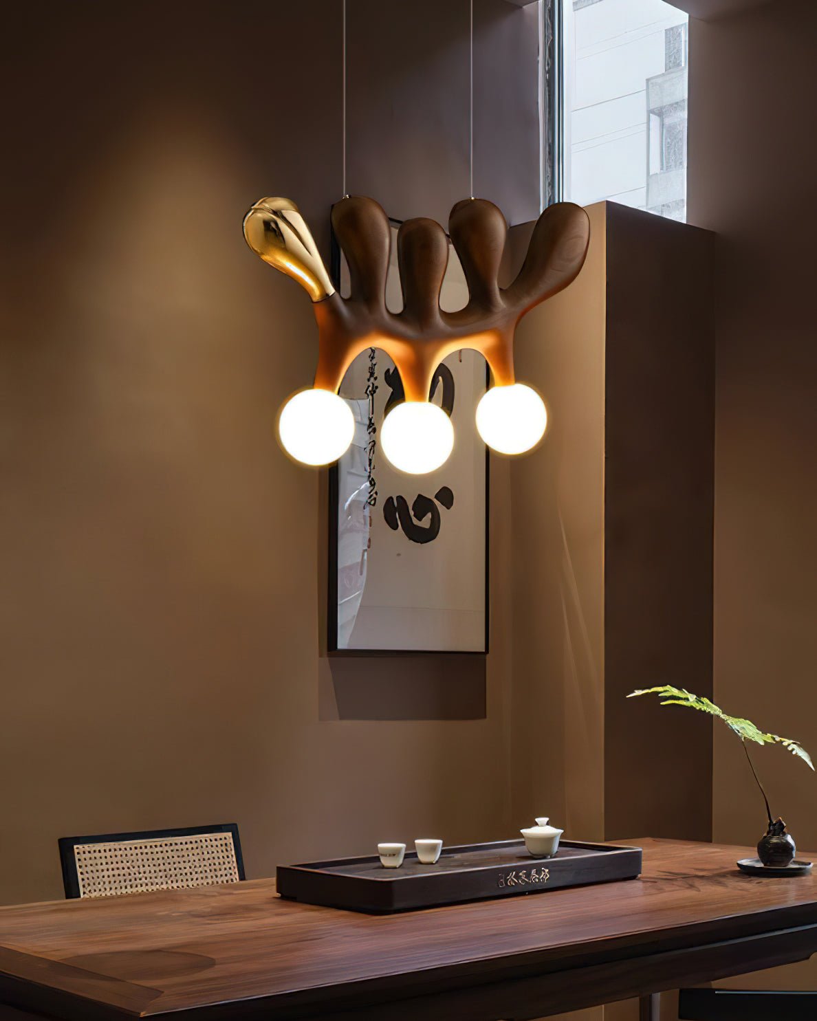 Elreneth Wood Pendant Light-Moonnatur