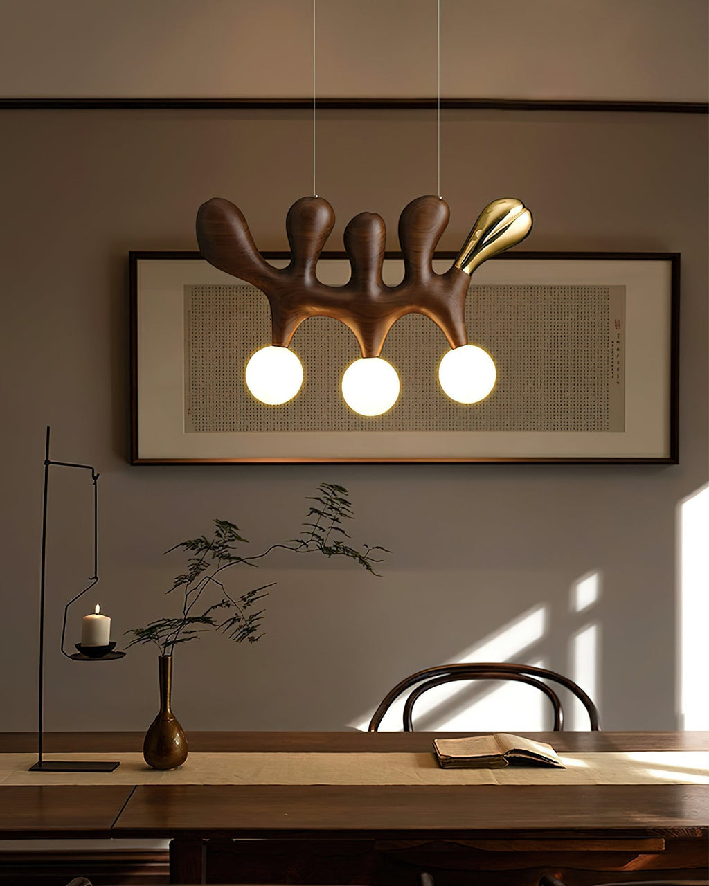 Elreneth Wood Pendant Light-Moonnatur