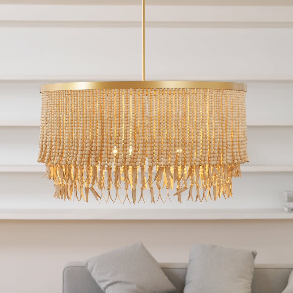 Edrenwyn Wood Chandelier-Moonnatur