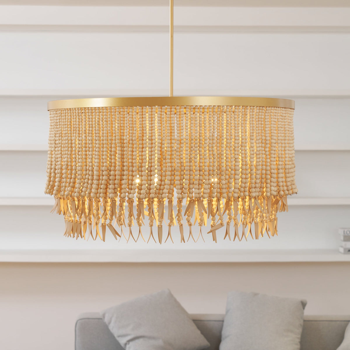 Edrenwyn Wood Chandelier-Moonnatur