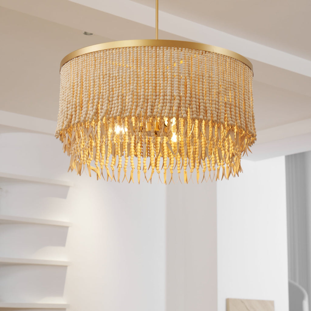 Edrenwyn Wood Chandelier-Moonnatur