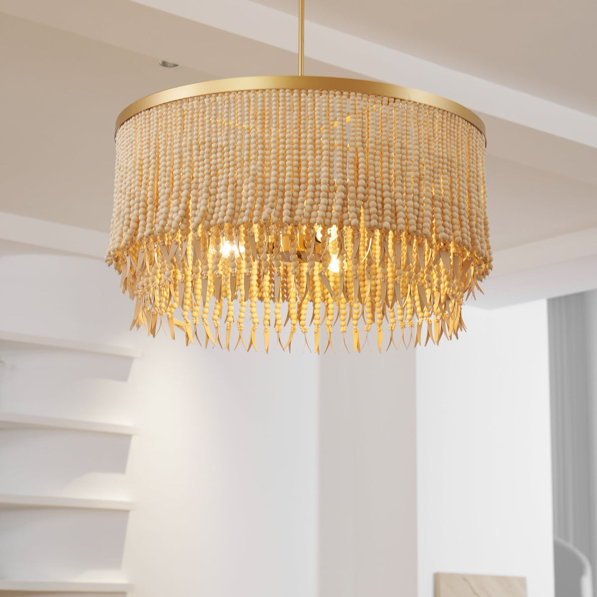 Edrenwyn Wood Chandelier-Moonnatur