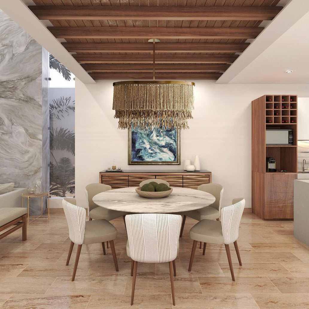 Edrenwyn Wood Chandelier-Moonnatur